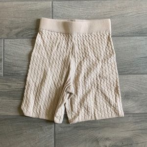 Morgan Stewart Sport sweater knit bike shorts